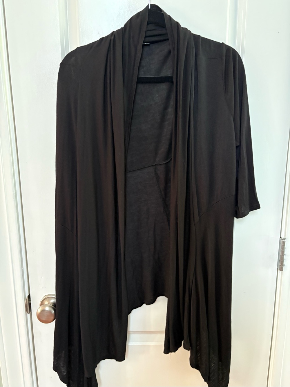Black Drape Front Women's Cardigan - Brand Unspecified